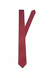 Seidensticker Herren Seidensticker Krawatte, Rot (48 Uni Bordeaux), Einheitsgröße