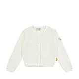 Steiff Strickjacke EU Größe 92 bright white, Strick-Jacke, Kinderjacke mit Knopfleiste für leichtes Anziehen, warme und bequeme Strickjacke, waschmaschinenfest