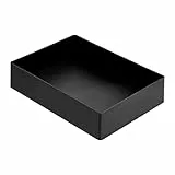 Amazon Basics Rechteckig Kunststoff-Organizer, Zubehörablage, 23.8 x 17 x 5 cm, Schwarz