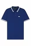 BOSS Herren Paddy Curved Poloshirt, New-Medium Blue420, XXL