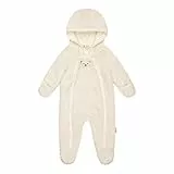 Steiff Baby Girls Overall Einteiler Fleece, Antique White, 62