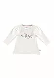 Sterntaler Langarmshirt Emmi Vogel - Baby Shirt aus weichem Baumwolljersey mit Esel Emmi Girl Print - Mädchen Longsleeve mit Häkelkanten - weiche Baby und Kinder Bekleidung ab Geburt - Ecru, Größe 68