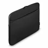 Hama Laptoptasche, 14,1-15,6 Zoll (Neopren, Laptop Sleeve, Laptoptasche 15,6 Zoll, 36-40cm, Notebook Tasche mit Vorderfach, Laptophülle, Laptop Case, mit Reißverschluss) schwarz