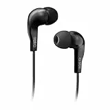 SBS in Ear Kopfhörer mit Kabel - Kopfhörer mit Mikrofon & Gummipolster - Kopfhörer in schwarz für Smartphone, Handy & PC - Drahtlose Kopfhörer