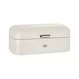 Wesco Grandy Brotkasten in der Farbe sand matt, pulverbeschichtetes Stahlblech, Lüftungslöcher und stabiler Handgriff