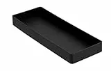 Amazon Basics Kunststoff Organizer, Halb Zubehörablage Rechteckig, 23.9 x 8.4 x 2.5 cm, Schwarz