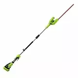 Greenworks G40PHA Akku Stabheckenschere mit geteiltem Schaft, 51 cm Doppelklingen, schneidet bis zu 18 mm dicke Äste, 125-Grad-Schwenkkopf, 3000 s/min OHNE 40 V Akku und Ladegerät, 3 Jahre Garantie