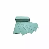 Defacto Papierhandtücher Handtuchpapier, 5000 Stück Zick-Zack 25x23 cm Falthandtücher, Handtücher für Spender 1-Lagig, GRÜN