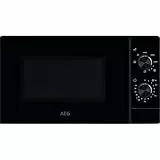 AEG Mikrowelle mit Grill MFB2111DB – freistehend, 21 L, 800 W Mikrowellenleistung, 1000 W Quarzgrill, 5 Leistungsstufen, Edelstahl-Innenraum, Schwarz, Drehteller Ø 27 cm
