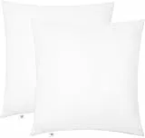 Makimoo Kopfkissen 2er Set 50 x 50 cm, Kissen für Bett und Dekokissen, Polyester Innenkissen Füllkissen for Sofakissen Zierkissen