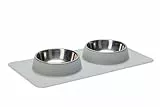 Karlie Silikon INOX Dinner Set Dex 700 ml Weiss 2 x 350 ml