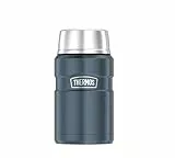 Thermos STAINLESS KING Thermobehälter für Essen ice grey 0,70l - Edelstahl, absolut dicht, hält Speisen 14h heiß & 24h kalt, BPA-frei