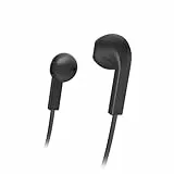 Hama Advance In-Ear Kopfhörer, kabelgebunden, Stereo, leichte Ohrhörer für Smartphone, Tablet, MP3, klares Klangbild, langlebig, Schwarz