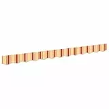 vidaXL Markisen Volant für 2,5 m Rahmen Mehrfarbig 2,3x0,2 m