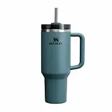 STANLEY 1913 Quencher H2.0 Flowstate Trinkflasche Mit Strohhalm 1.2L - Thermobecher Kühlt Bis 11 Stunden, 48 Eisgekühlt - Spülmaschinenfest - Thermosflasche BPA Frei Edelstahl - Blue Spruce