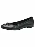 Tamaris Damen Klassische Ballerinas, Frauen Ballerinas,TOUCHit-Fußbett,Rose,Touch-it,beige,Lack,rosa,atmungs-aktiv,bequem,breit,Black,40 EU