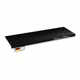 KARAT Stufenmatte aus Gummi 1 Stück - 30 x 90 cm - wetterfeste & Rutschhemmende Treppenstufen Matten - Gummistufenmatte für Außen - Treppenauflage - Antirutschmatte Diamond
