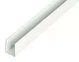 Alberts 484521 U-Profil | Kunststoff, weiß | 1000 x 18 x 10 mm