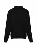 Vero Moda Damen VMGLORY LS Rollneck Blouse NOOS Pullover, Schwarz, M