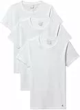 Calvin Klein Damen 3er Pack T-Shirts Kurzarm Cotton Tee mit Rundhalsausschnitt, Weiß (White/White/White), XL