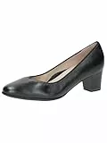 CAPRICE Damen Pumps aus Leder mit Blockabsatz, Schwarz (Black Nappa), 38.5 EU