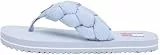 Tommy Jeans Damen Flip Flops Braided Beach Sandal mit Flecht-Detail, Blau (Soaring Skies), 39