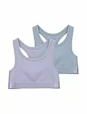 Name IT Mädchen Nkfshort Top 2P Noos, Purple Heather, Numeric_134 (2er Pack)