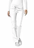 Adar Uniforms Medizinische Schrubb-hosen - Damen-Krankenhaus-Uniformhose - 510 - White - M, 510WHTM, Weiß (White), Medium-US
