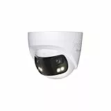 HiLook by HIKVISION Überwachungskamera aussen 8MP Smart Hybrid Light, 180° Weitwinkel, LAN/PoE kabelgebunden, Outdoor Kamera Überwachung, Bewegungsmelder, Nachtsicht, SD-Karten-Slot | Fixed Turret