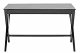 AC Design Furniture Walther Schreibtisch, B: 120 x T: 60 x H: 75 cm, Schwarz, Eiche, 1 Stk