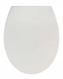 WENKO WC-Sitz Samos Weiß, hygienischer Toilettensitz mit Absenkautomatik, mit Fix-Clip Hygiene-Befestigung, aus antibakteriellem Duroplast