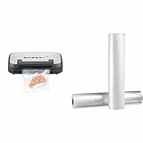CASO VRH 590 advanced Vakuumierer - bis 125 Vakuumiervorgänge non-stop & Amazon Basics 28 cm x 500 cm, 2 Rollen für Vakuumierer