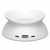 Brandneu und „Made for Amazon“: Ständer mit USB-C- und USB-A-Ladeanschlüssen für Echo Spot (Version 2024)