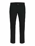JJ REBEL Herren Jrebmichael Slim Sharp Noos Chino-Hose, Schwarz, 34W / 32L EU