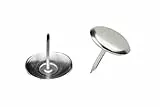 Metafranc Möbelgleiter Durchmesser 20 mm - Metall - mit Nagel - 8 Stück - für ein Leichtes Verschieben Ihrer Möbel/ Möbelgleiter-Set für Unempfindliche Böden/ Stuhlgleiter/ Bodengleiter/ 644506