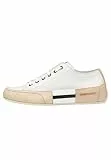 Candice Cooper Rock Patch S-Sneakers aus Leder in Vintage-Optik, weiß 40