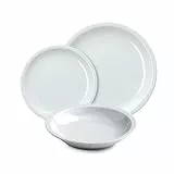 Tognana Capri, 18-teiliges Geschirrset für 6 Personen, Porzellan, Weiß, Made in Italy