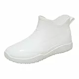 Gummistiefel Damen Herren Kurz Wasserdicht Regenstiefel rutschfeste Stiefel Gartenschuhe Anti-Rutsch Knöchel Gummi Stiefel Stiefeletten Mit Komfort Einlegesohle Mode Außenbereich Regenschuhe
