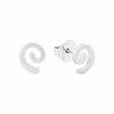Amor Ohrstecker 925 Sterling Silber Damen Ohrschmuck, 0,8 cm, Silber, Schnecke, Kommt in Schmuck Geschenk Box, 9063062