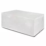 Funshot Abdeckung für Gartenmöbel Wasserdicht Schutzhülle Gartentisch Abdeckplane Gartenmöbel Abdeckung für Loungemöbel Möbelsets,Winterfest,Winddicht Anti-UV,250x200x90cm Transparent