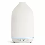 SALKING Aroma Diffuser Keramik Diffusor für Ätherische Öle - Duftöl Duftdiffusor Ultraschall BPA-Frei mit Einstellbarem Nebelmodus, Automatisch Power-Off Leise für Zuhause Büro Yoga 200ML Weiß