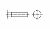 Sechskantschrauben M10 35 Mm Sechskant DIN 933 Stahl verzinkt Zink 100 Stk. TOOLCRAFT 130765