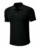 MEETWEE Poloshirt Herren Golf Kurzarm T-Shirt Männer, UV Schutz Shirt Tennis Kurzärmliges mit Brusttasche Schnell Trocknend Atmungsaktives Sport Outdoor