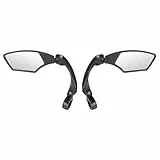 M-Wave SPY Space Fahrradspiegel Set links + rechts, Farbe: schwarz, verstellbare Spiegel, Rückspiegel für Trekking, Cityrad, E-Bike, blendfreies Glas für 22,2 mm Lenker