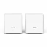 Tenda Nova MX3 Mesh WLAN System - AX1500 Wi-Fi 6 Dualband Router und Repeater - empfohlen für Häuser mit 1-2 Schlafzimmern - 2xGigabit Ports für Jede Einheit - APP Steuerung - WAP3-2er Pack