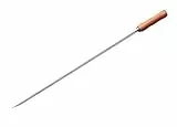 MOESTA-BBQ 10211 Grillspieß für Churrasco-Set - Edelstahl mit Holzgriff - 75cm x 10mm - Kugelgrill Mangal Brat-Spieß
