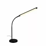 BRILONER – LED Nachttischlampe Touch Dimmbar, Schreibtischlampe LED, Tischlampe, Leselampe für Home Office, 4 Stufig Dimmbar, Schwarz
