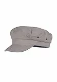 MADSea Unisex Canvas Elbsegler Schirmkappe Schirmmütze, Farbe:grau, Größe:M