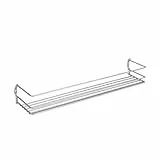 Metaltex 364631039 1-Etage Pepito Gewürzregal, Polytherm beschichtet, silber, 5 x 36 x 8 cm