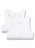 Sanetta Mädchen-Bustier (Doppelpack) Weiß | Bequemes und angenehmes Bustier für Mädchen aus einem Baumwoll-Mix. Inhalt: 2er Set Unterwäsche für Mädchen 164